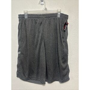 NEW Men Shorts Size Large 12 - 14 Gray Casual Basketball Sports Gym PE Track D9